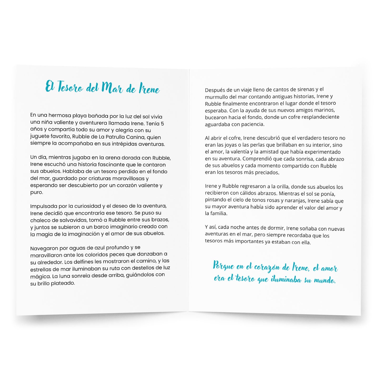 Cuento personalizado